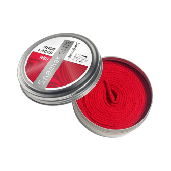 sznurowadła czerwone płaskie