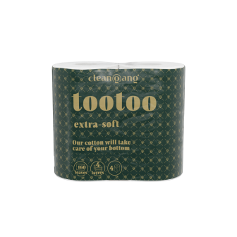 papier toaletowy z bawełną 4 - warstwowy, 4 rolki