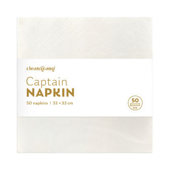 serwetki 3-warstwowe, białe, 50 szt. 