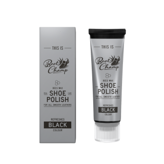 delikatny krem do obuwia z aplikatorem czarny, 75 ml