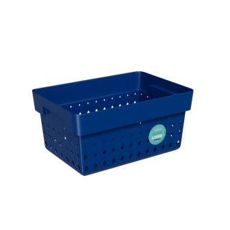 pojemnik do przechowywania mały, granatowy