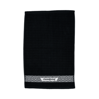 ręcznik kuchenny bawełniany, czarny