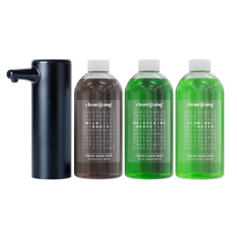 zestaw mydeł do rąk z piankowym dozownikiem do mydła