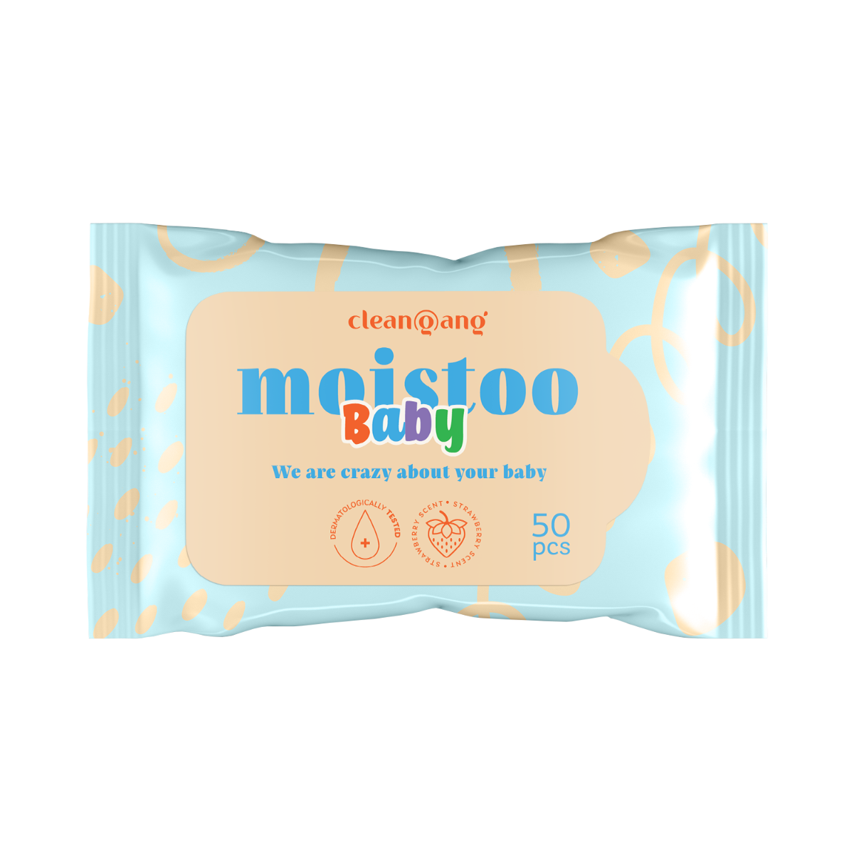 nawilżany papier toaletowy dla dzieci, 50 szt. 